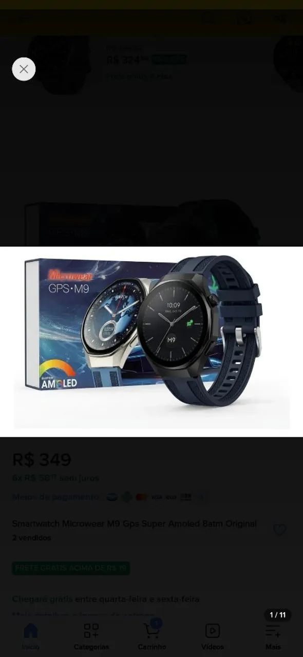 Relogio microwear m9 super amoled  - Foto 4