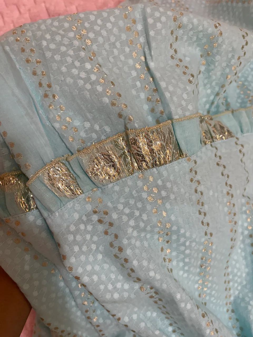 Vestido indiano azul - Foto 3