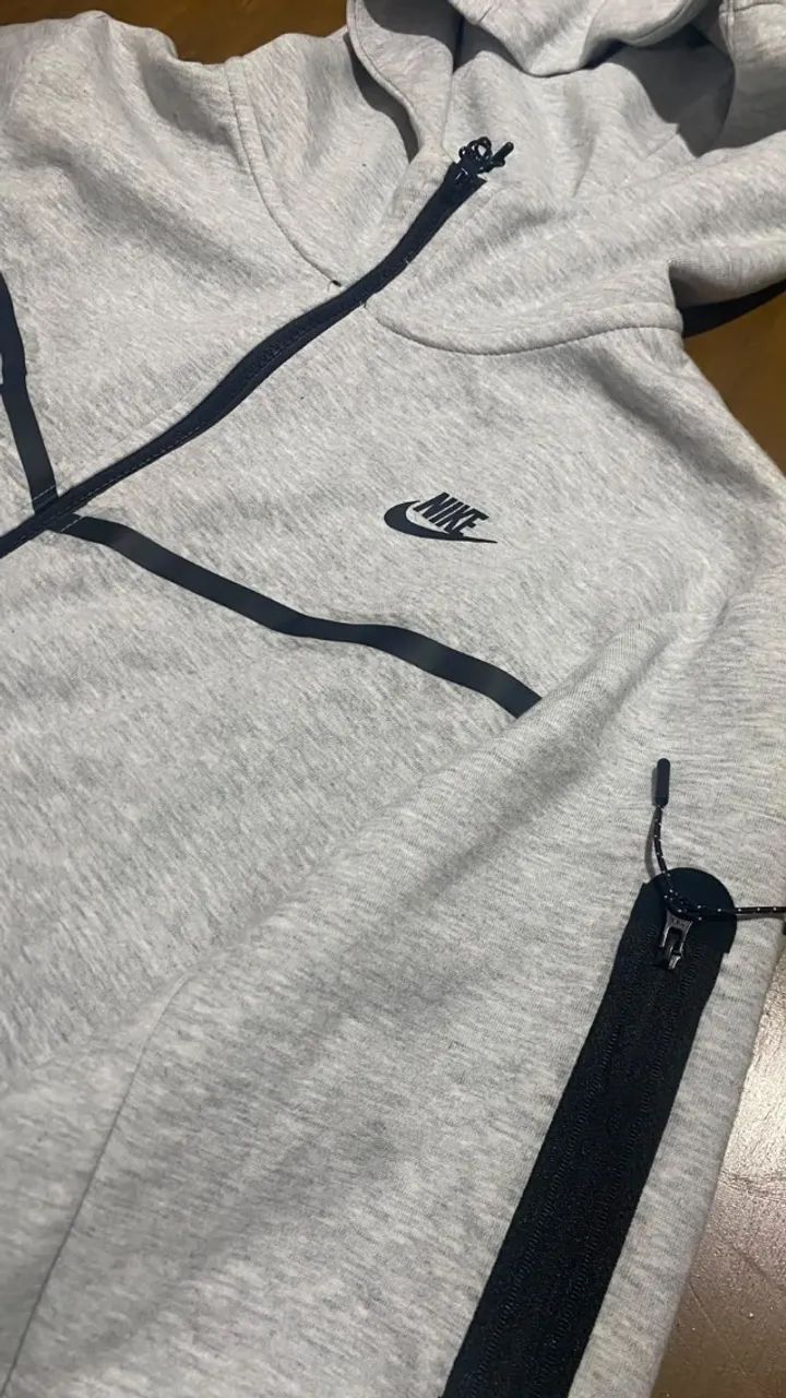 Conjunto Nike Tech Fleece Cinza - Foto 2