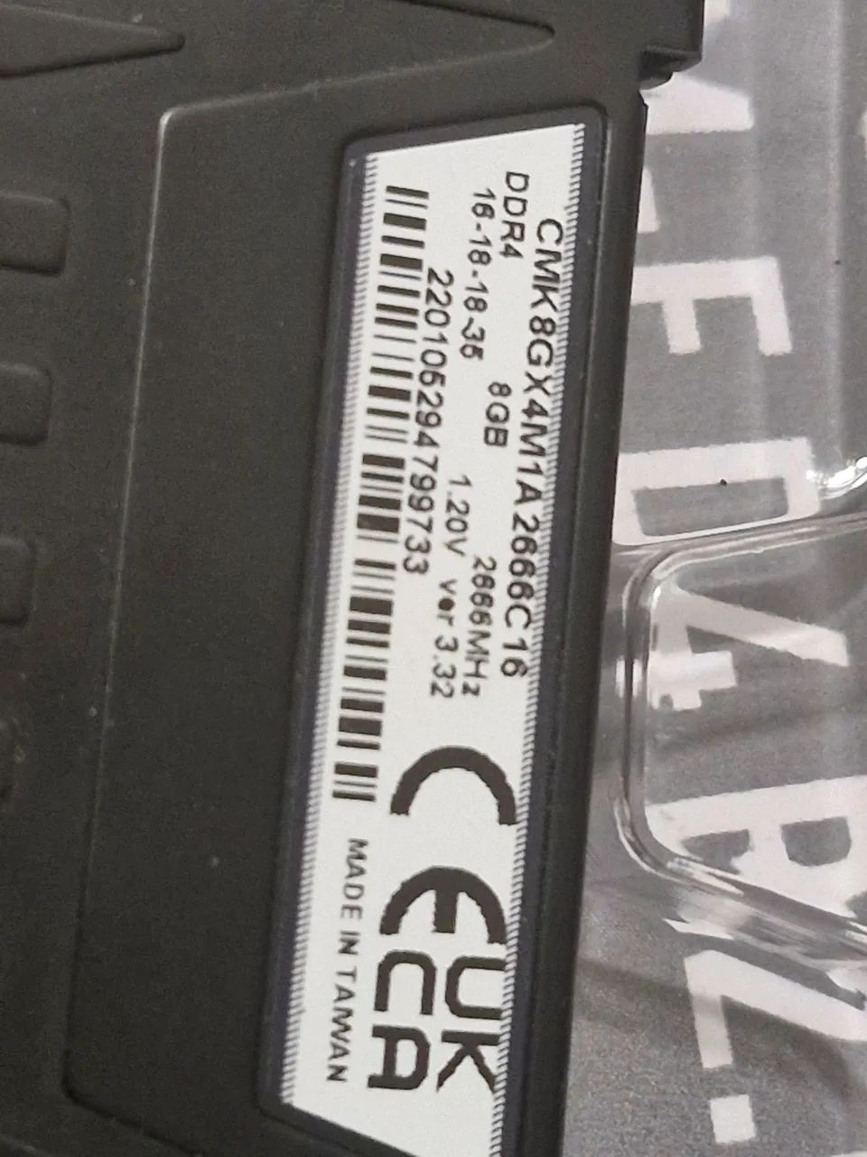 Memórias ram DDR4 8Gb