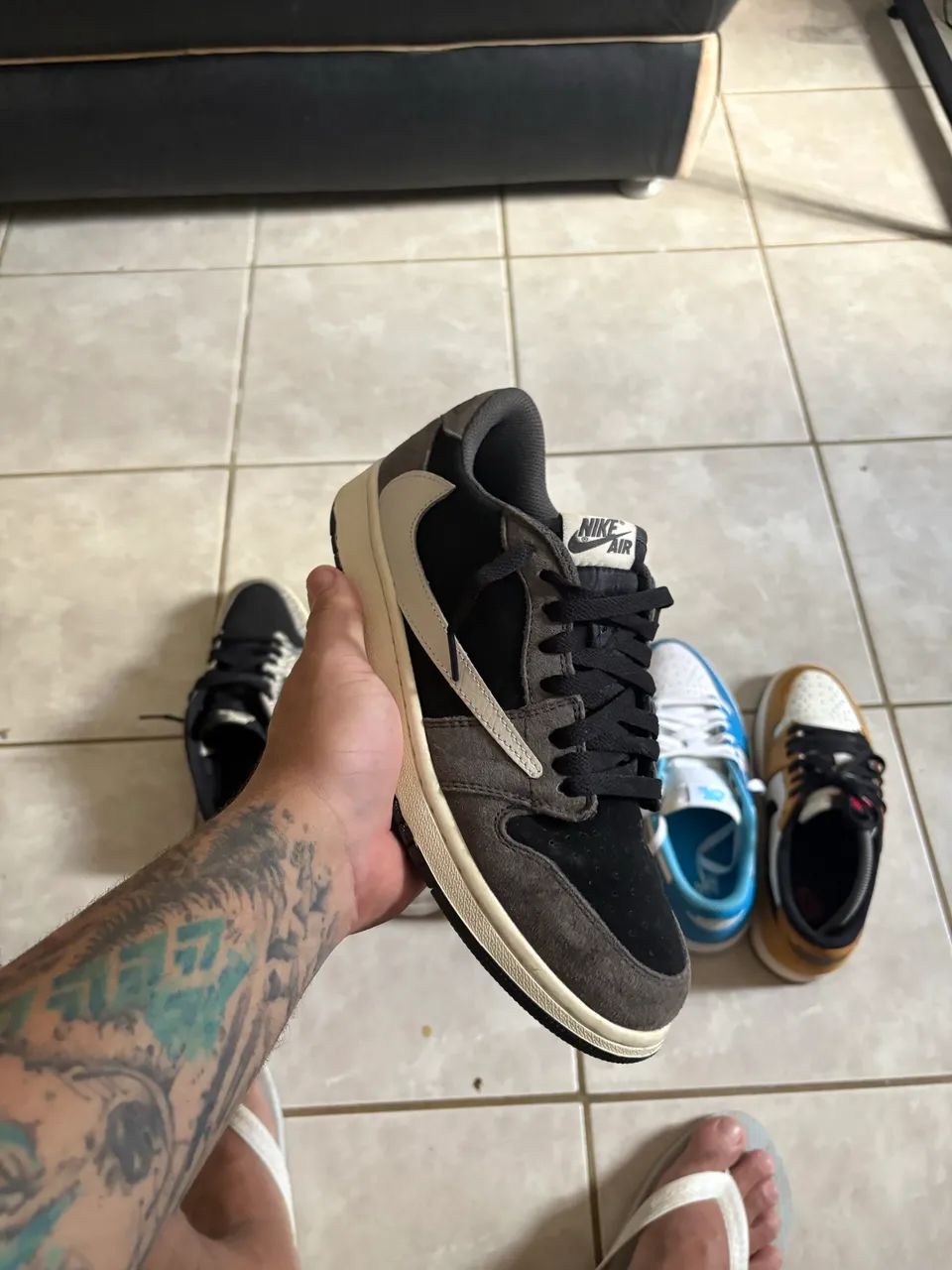 Jordan 1 low og travis custom