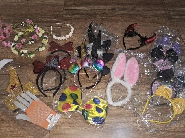 Acessórios de carnaval diversos, venda separada