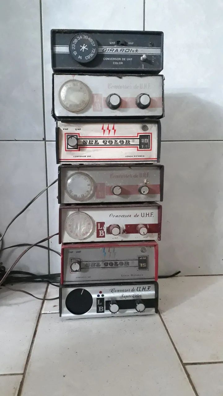 Lote comversor uhf vhf  tv 