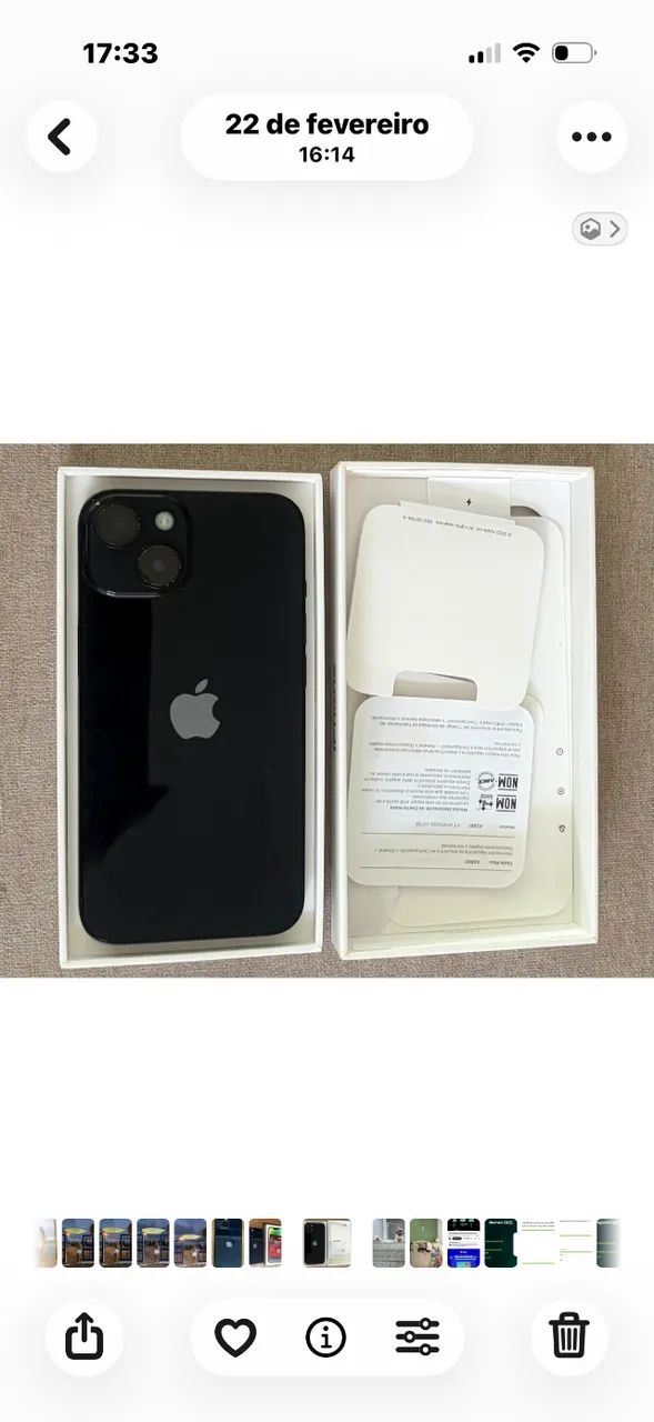iPhone 14, preto, 128 Gb - Foto 3