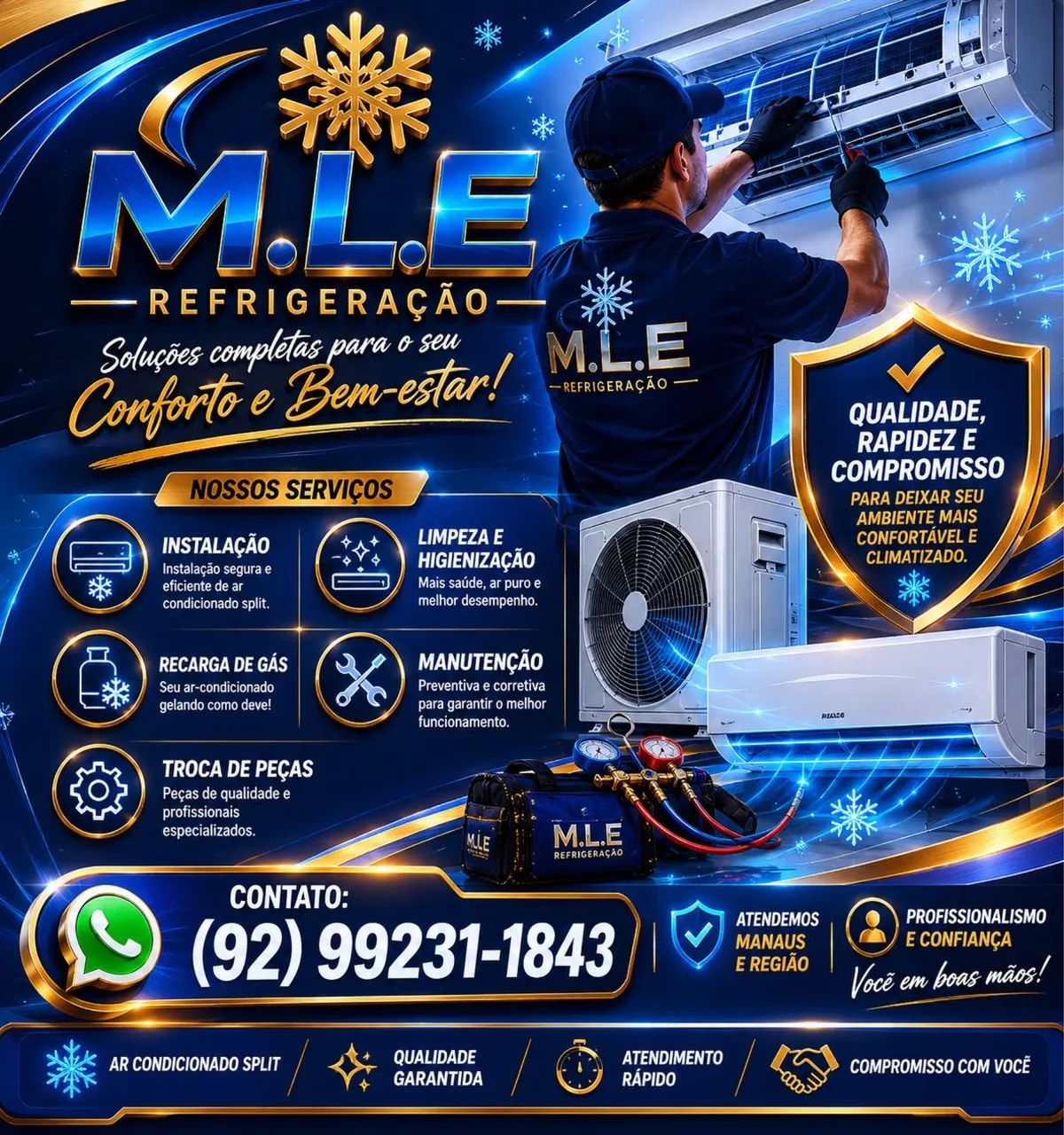 Limpeza de ar condicionado Split }¥{