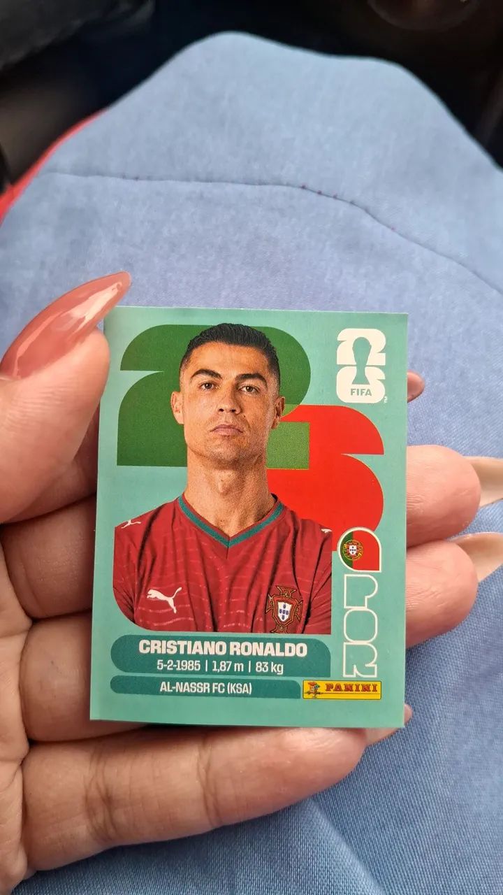 Figurinha do Cristiano Ronaldo PANINI