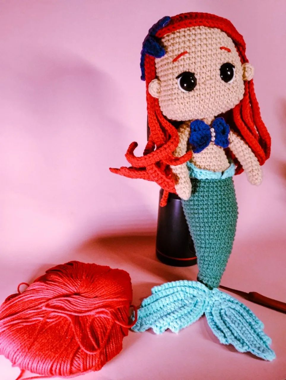 Amigurumi Pequena Sereia - Foto 4