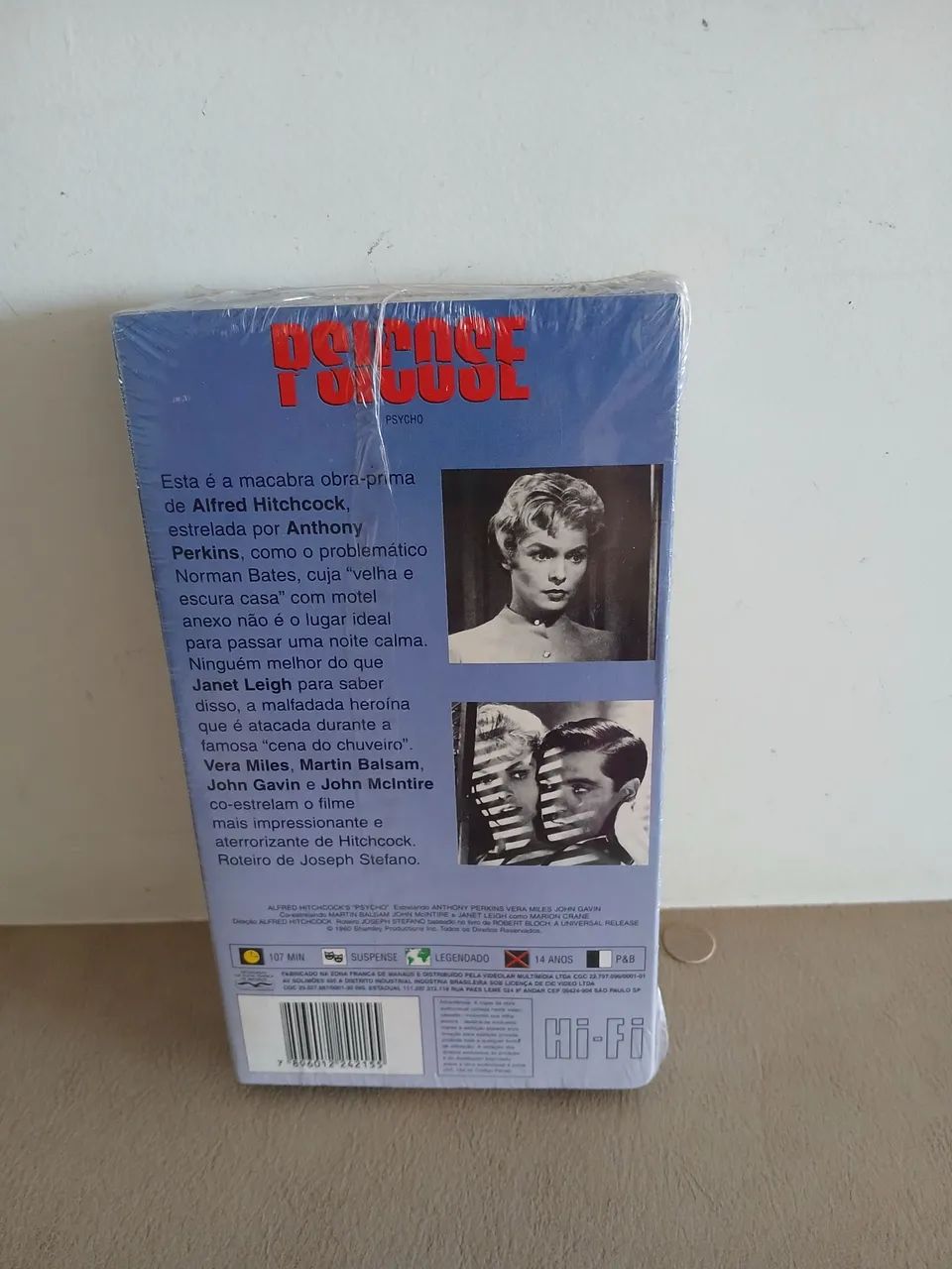 Fita Vhs Psicose - Lacrada - Hitchcock - Foto 2