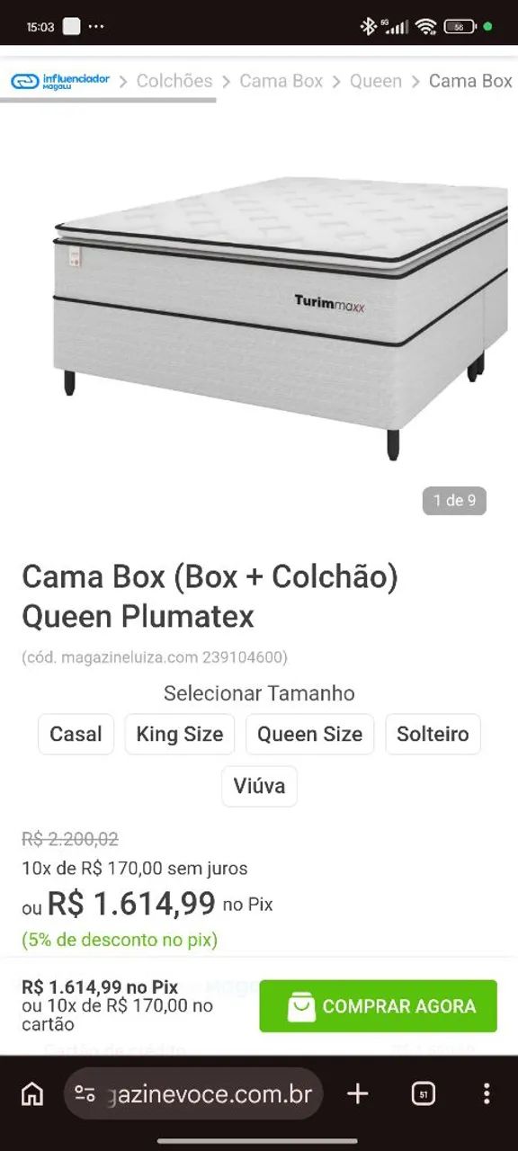 CAMA BOX QUEEN 5 meses de uso  - Foto 4