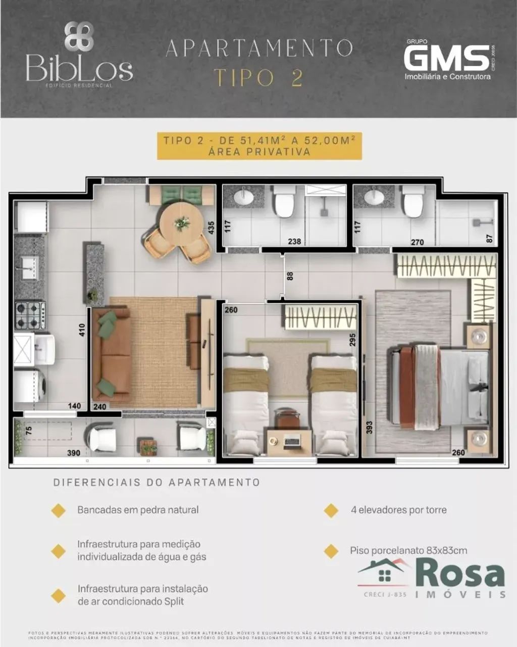 Apartamento para venda, Gms, Cuiabá - Foto 4