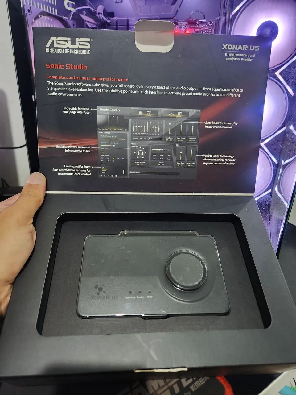 Placa de Som Externa ASUS Xonar U5 5.1 - Foto 2