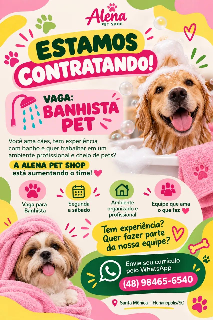 Vaga Banhista Pet