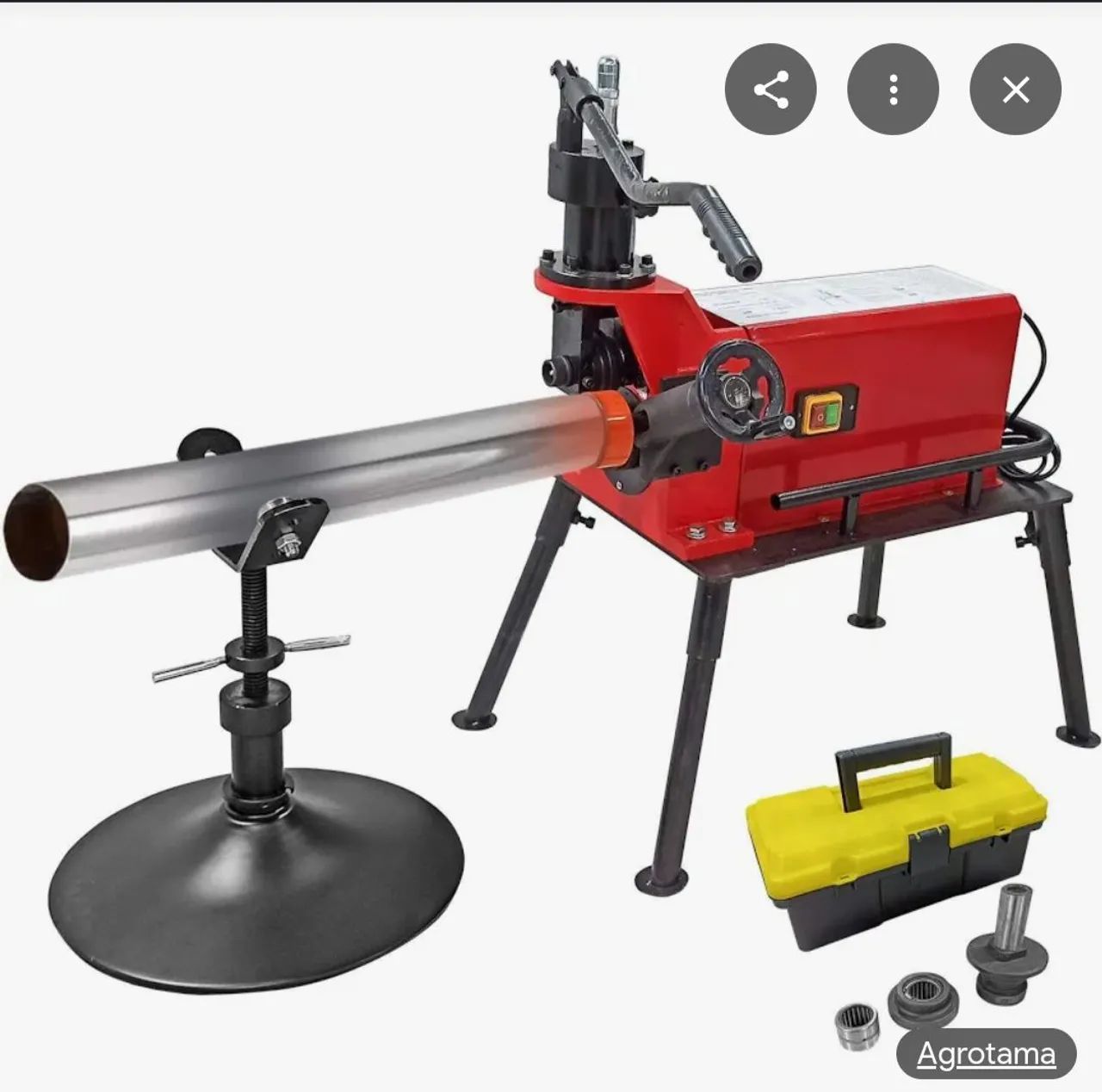 Máquina de ranhura de tubo 220 v ( 2 a 8 polegadas) 