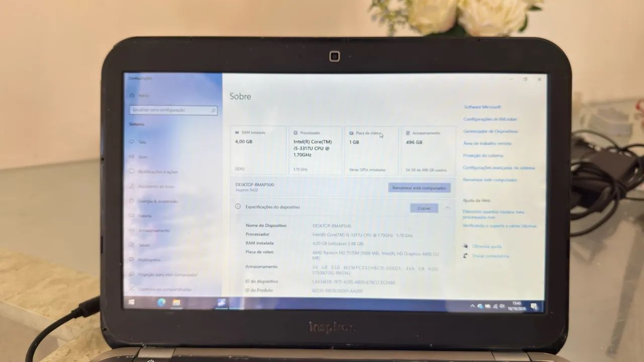 Notebook Dell i5 (ULTRABOOK) BATERIA BOA, Ssd + HD. PEGAR E USAR! - Foto 5