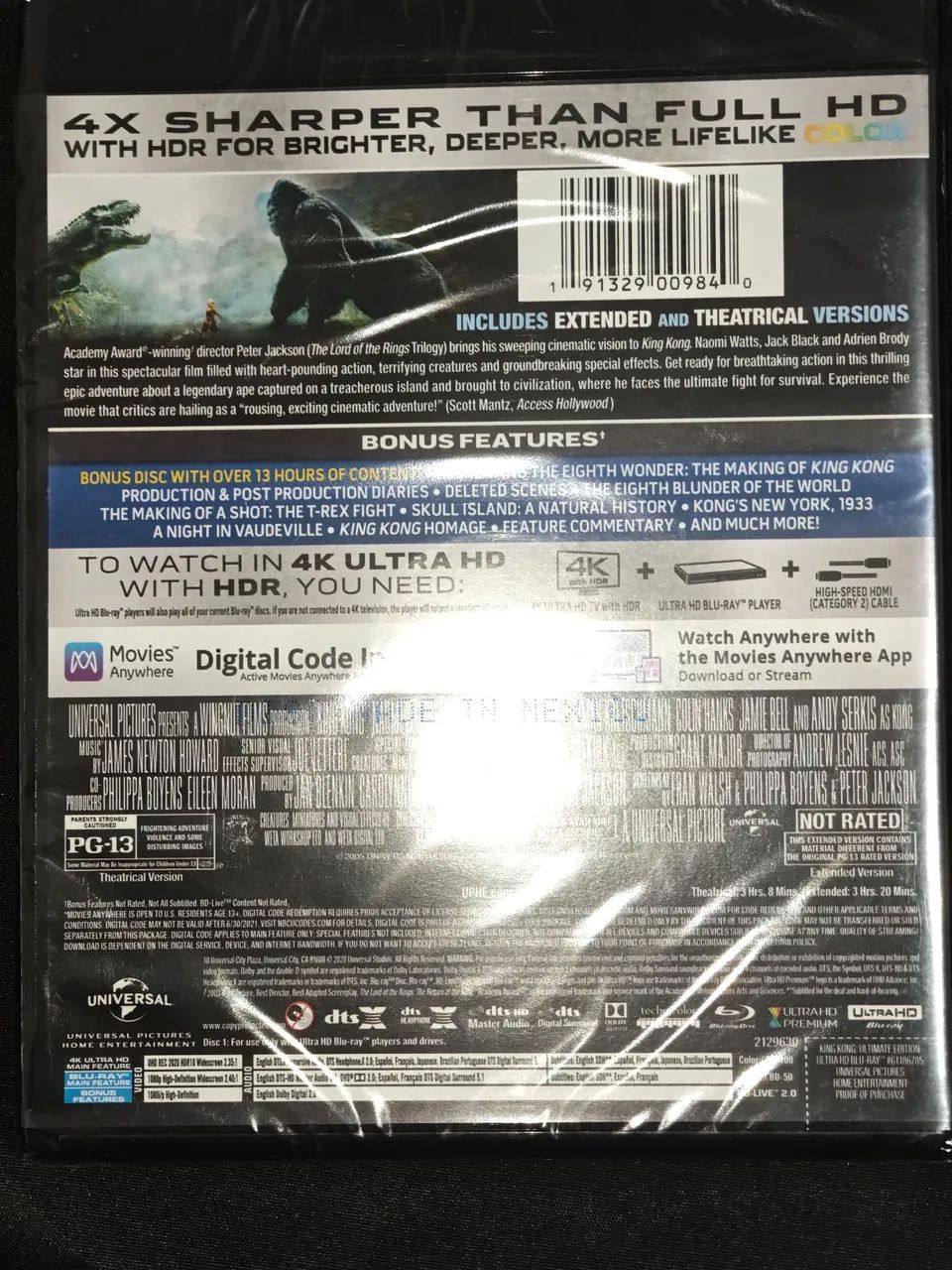 Blu ray 4k King Kong dublado lacrado  - Foto 2