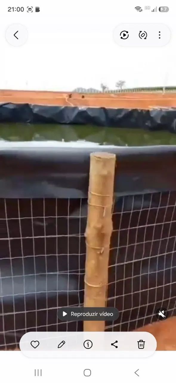 Tanque pra criação de peixe 