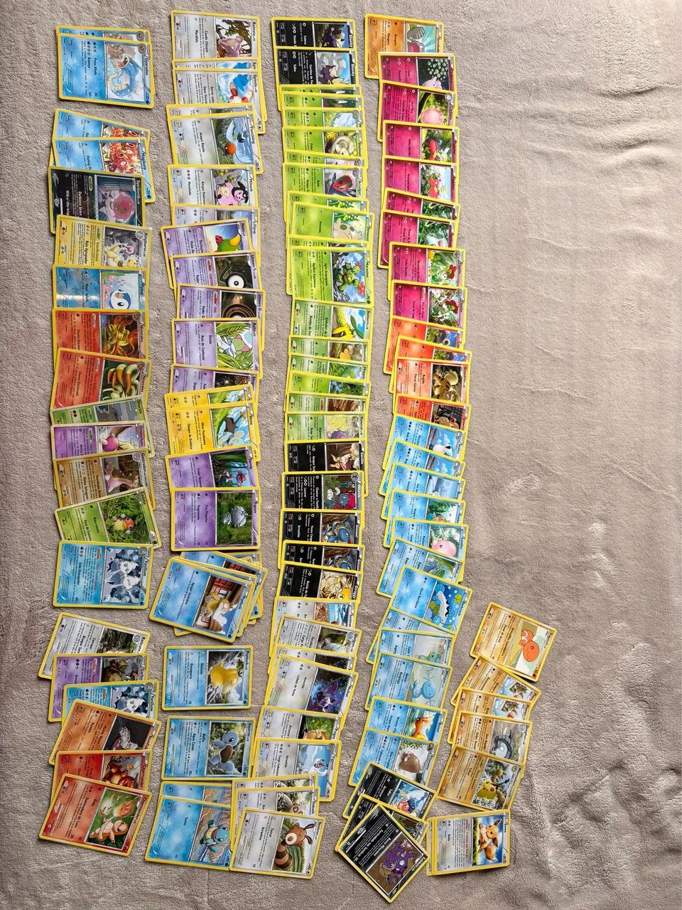 Lote cartas pokémon a borda amarela 