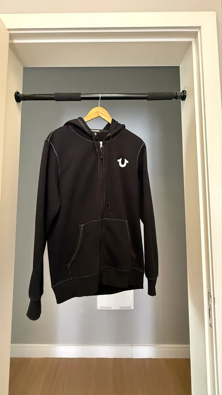     True Religion Classic Logo Black Zip Hoodie 