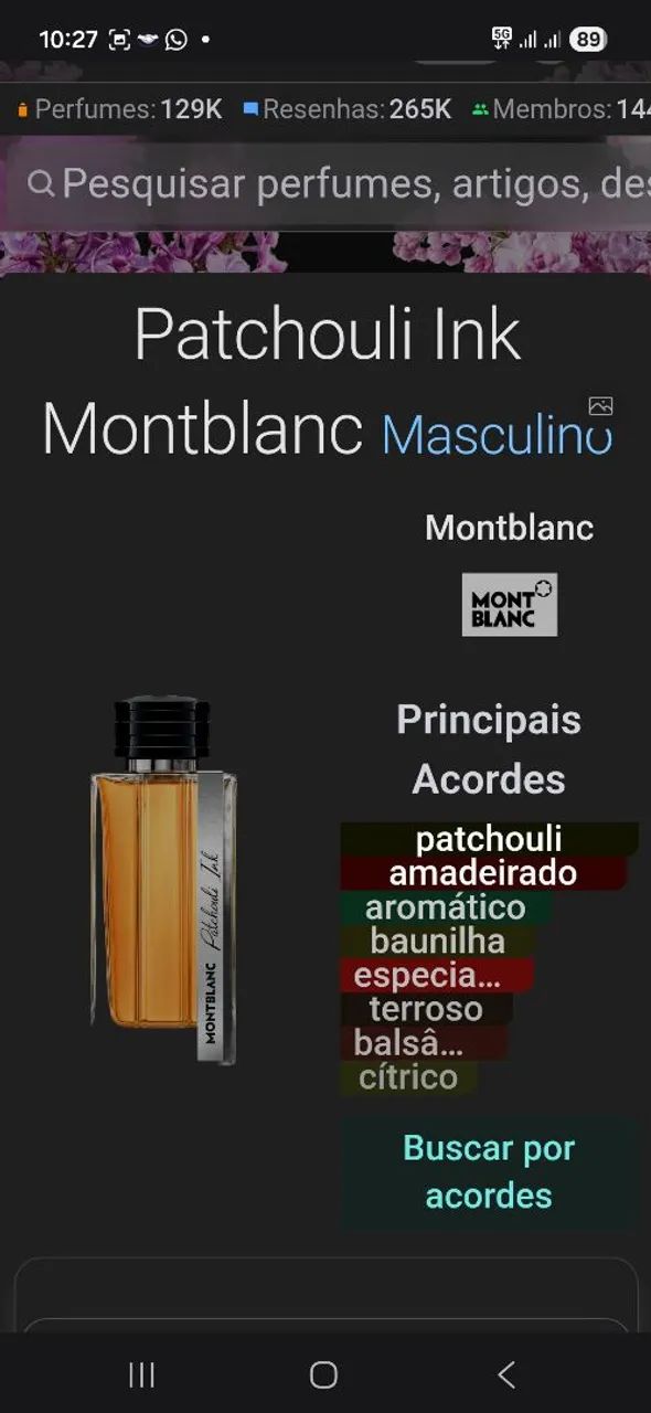 PERFUME MONTBLANC PATCHOULI INK DARK WOODS 125ML EDP - Foto 5