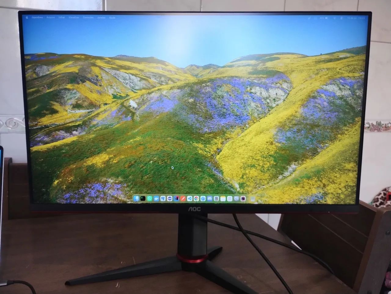 Monitor gamer de 27" 144Hz e 1ms