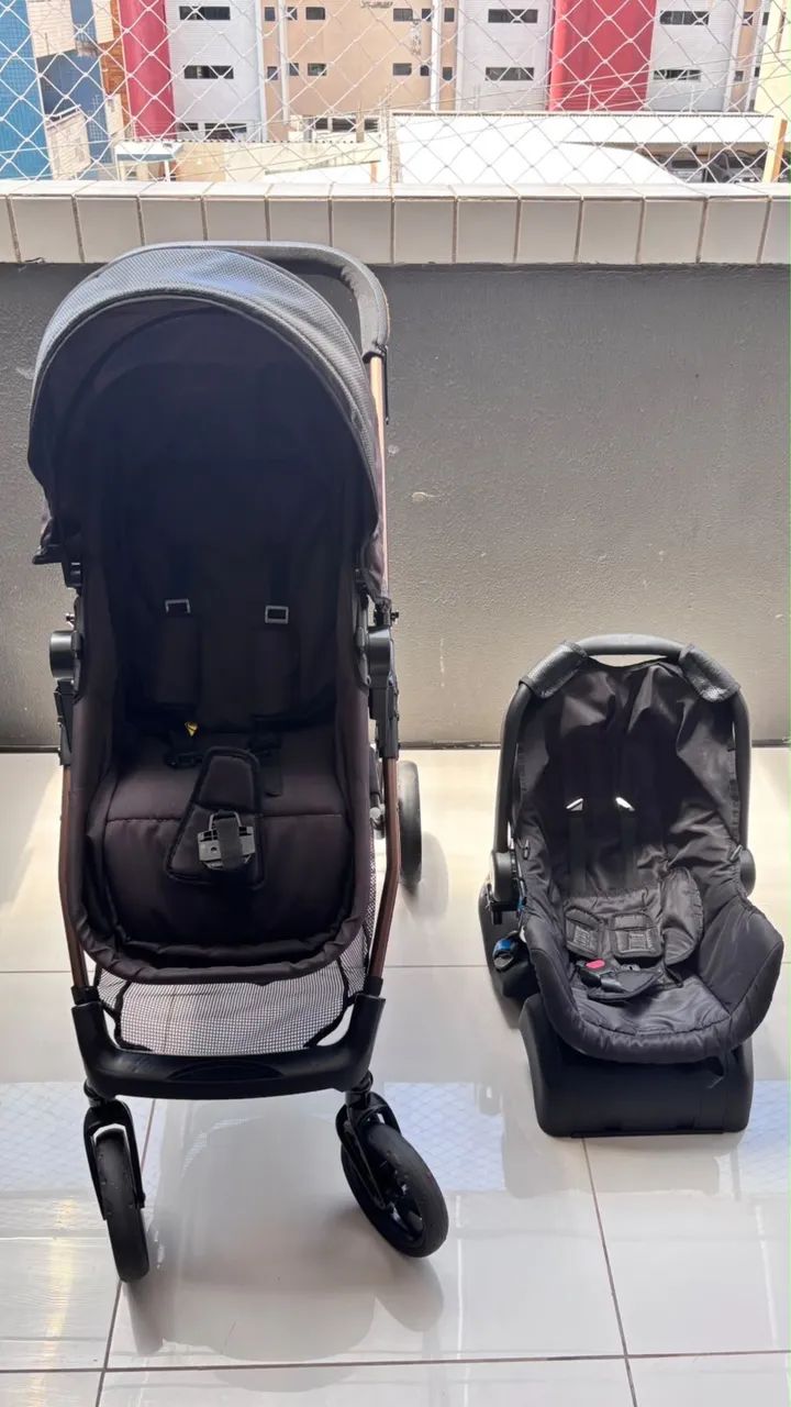 Carrinho Bebe Napoli 3 em 1  - Foto 4