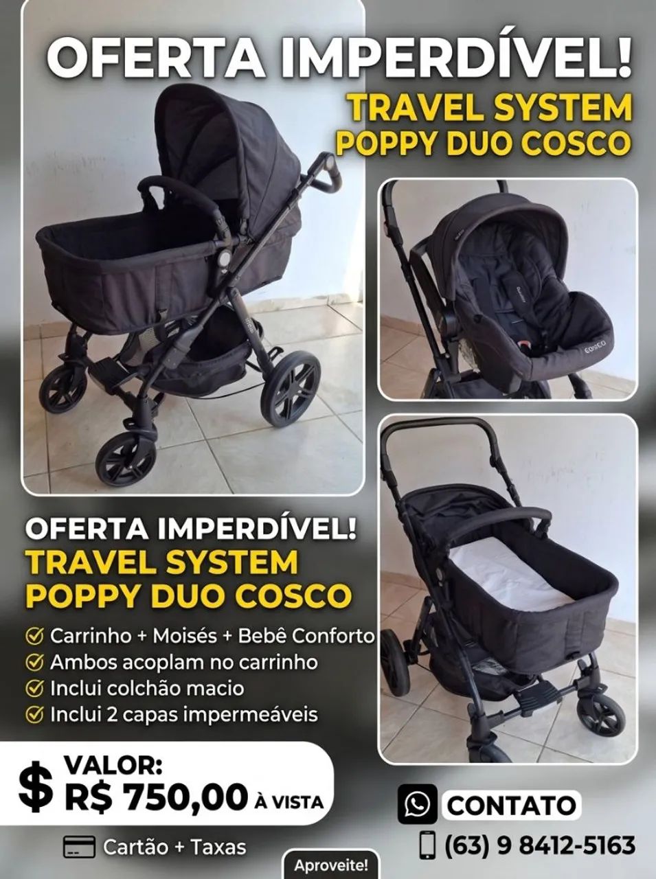 Carrinho de bebê  - Foto 2