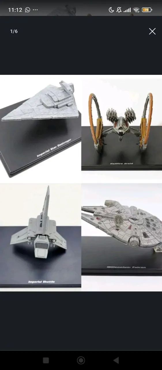 Star Wars Naves planeta deagostini sem acrílico 50 R$ - Foto 3