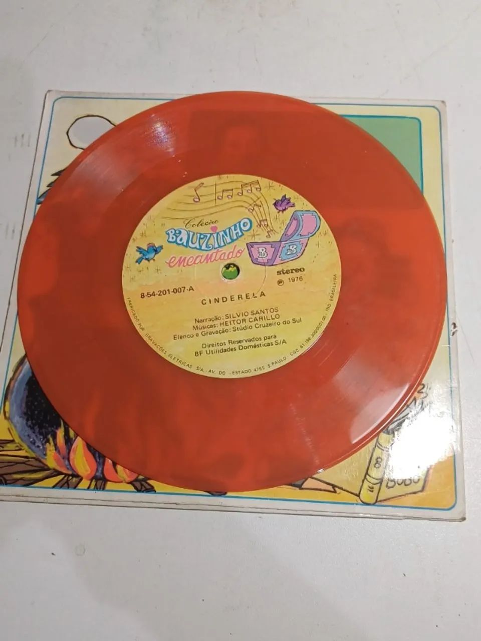 Compacto disquinho de vinil Cinderela historinhas do Silvio Santos  - Foto 3