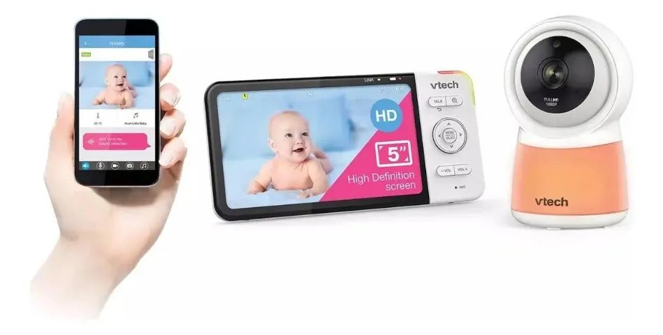 Vtech Rm5754 Babá Eletrônica 5 Pol C/ Câmera Wifi Cor Branco - Foto 2