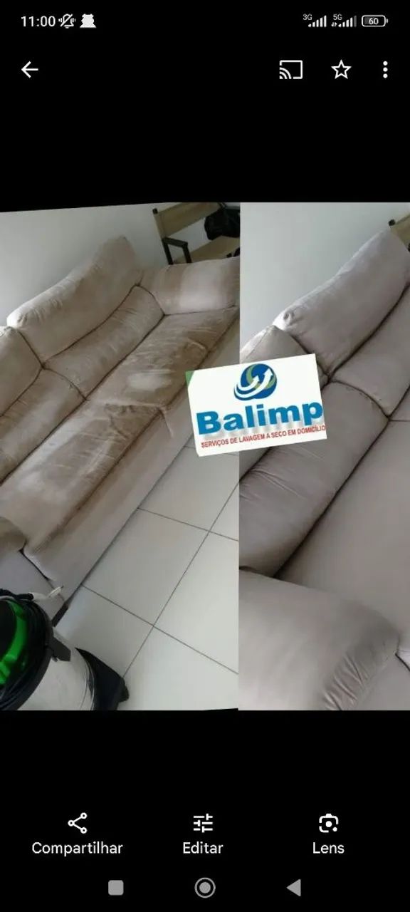 Lavagem a seco de sofá serviço profissional  - Foto 3