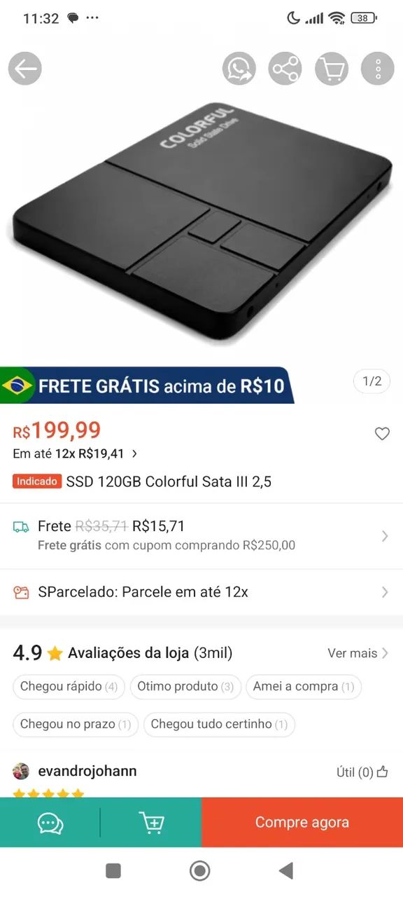 SSD Colorful 120 GB  - Foto 3