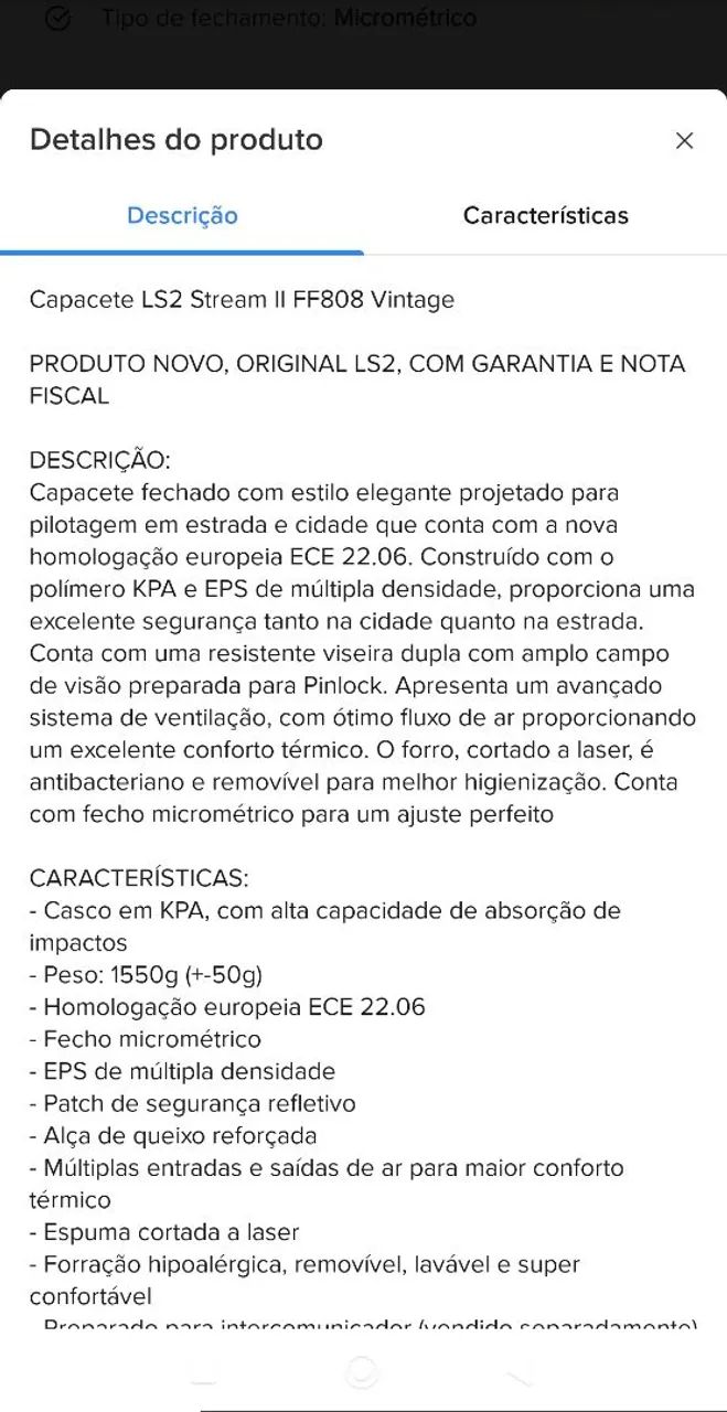 Capacete LS2 stream 2  - Foto 5