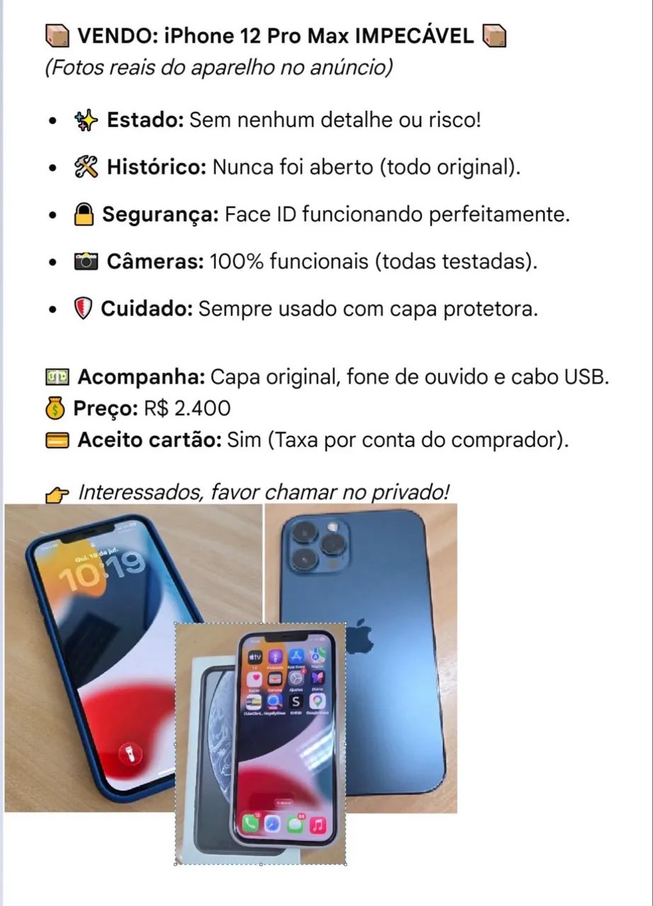 iPhone 12 Pro Max ( impecável) - Foto 4
