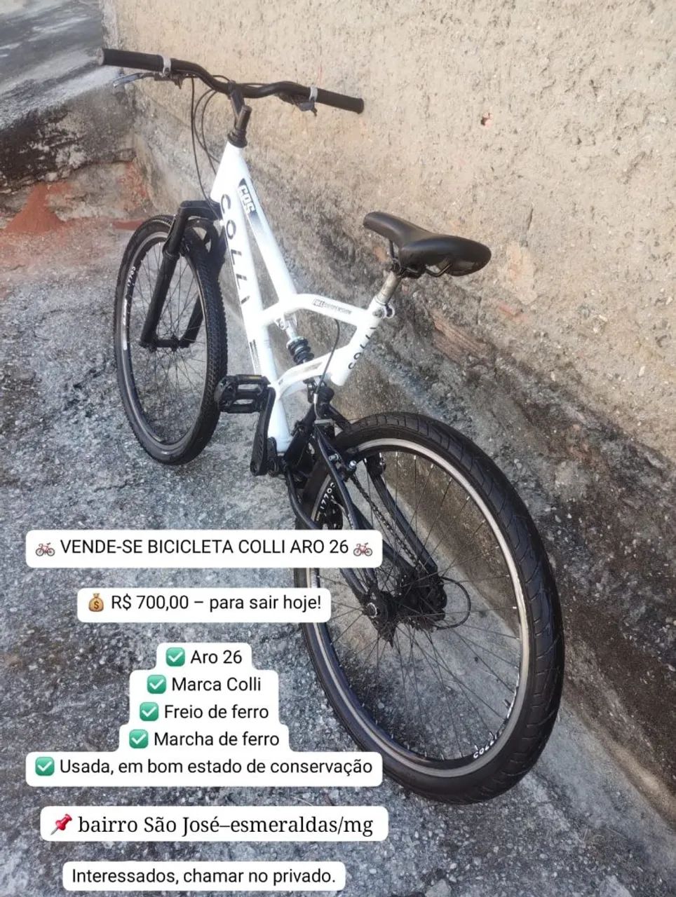 Bicicleta Colli Aro 26 Completa + Capa e Bag barato 