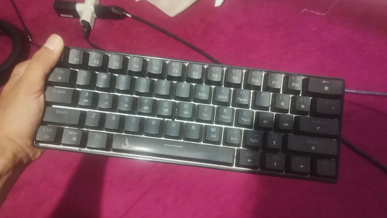 Kit teclado mecânico e mouse da rise mode Full set Black rgb - Foto 5