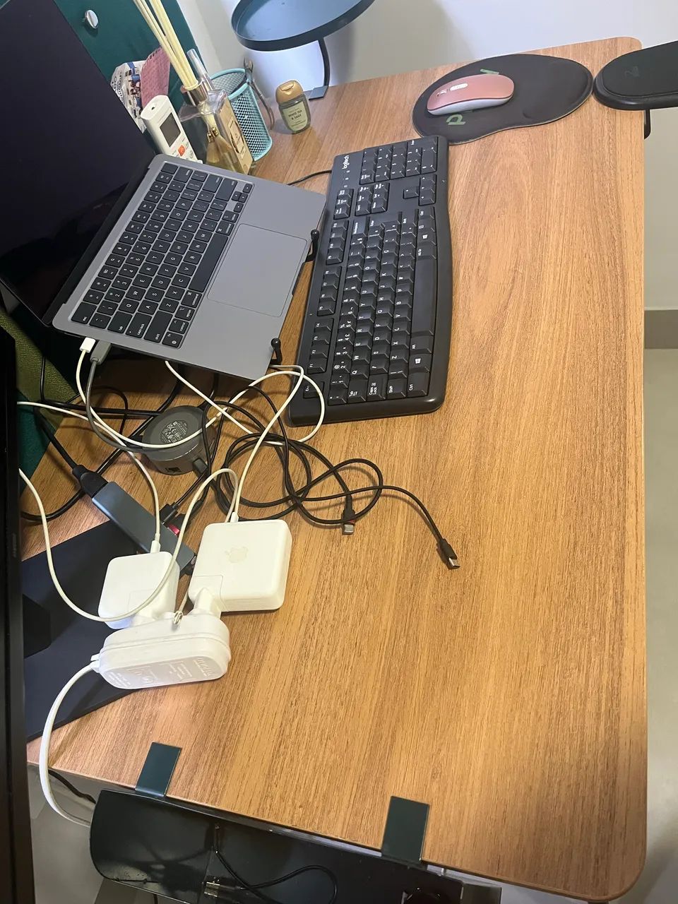 Mesa escritório (1,00 comprimento), 1 gaveta e 2 bandejas - Foto 3