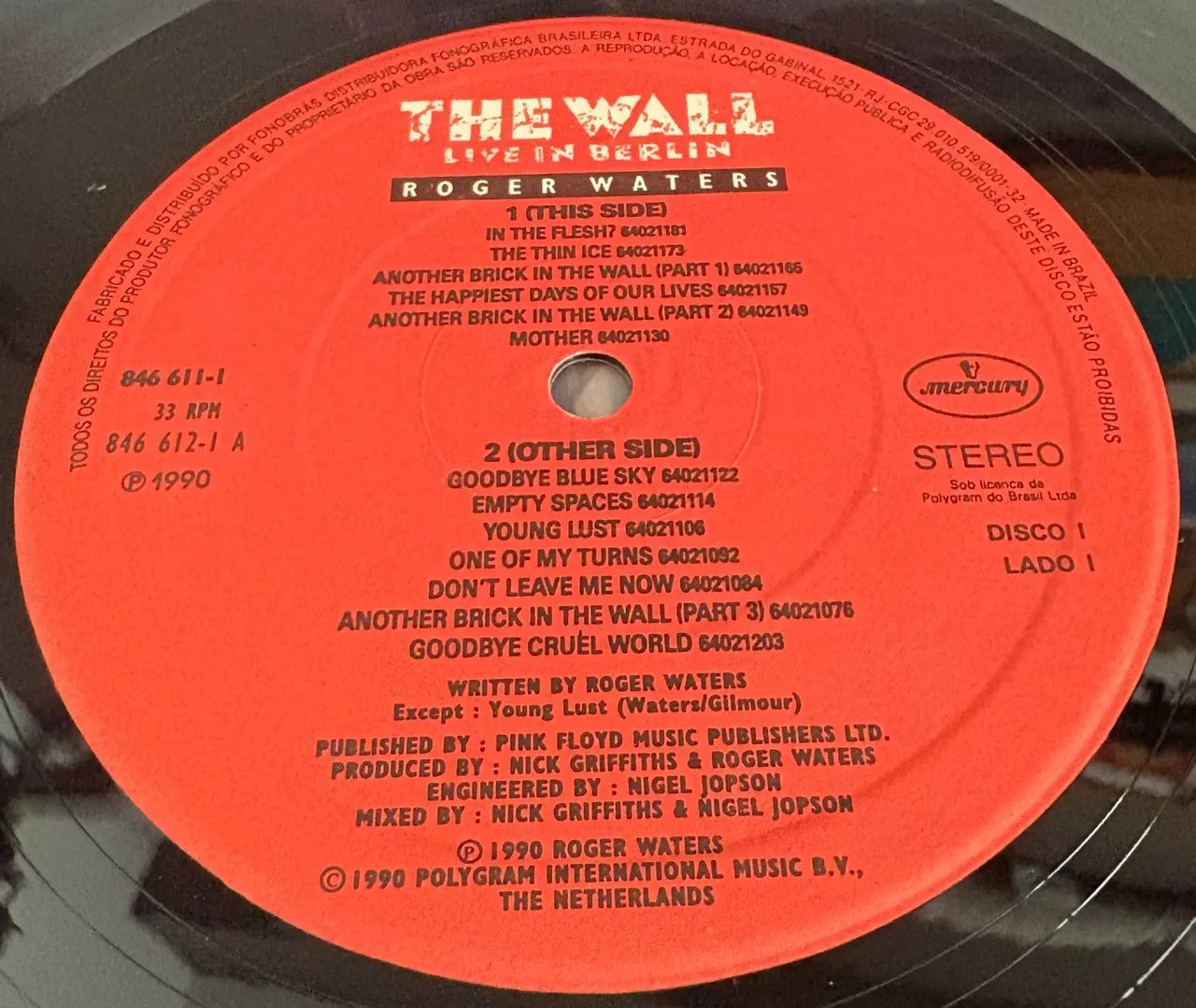 lp disco vinil roger waters the wall live in berlin duplo - Foto 2