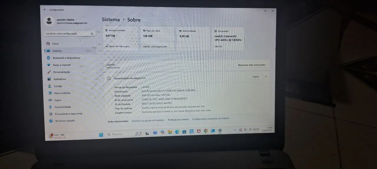 Notebook samsung  - Foto 5