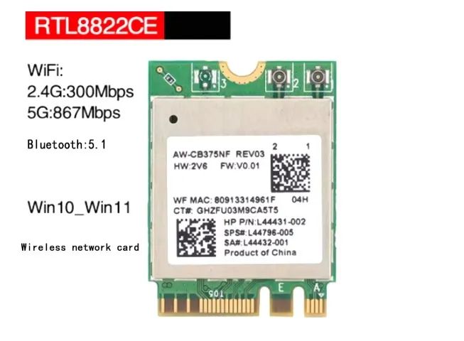 Placa de Rede Wi-Fi e Bluetootch M.2