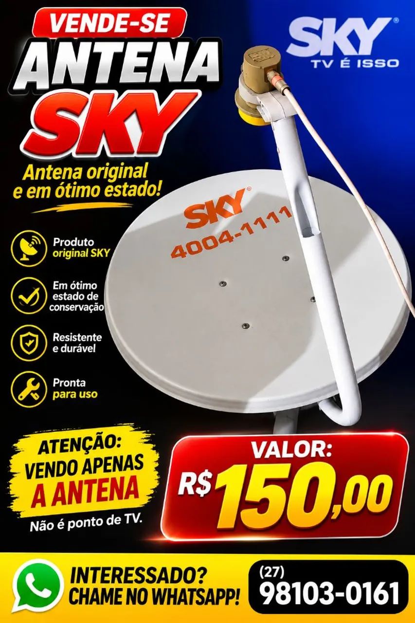 Antena Sky em perfeito estado!!! 