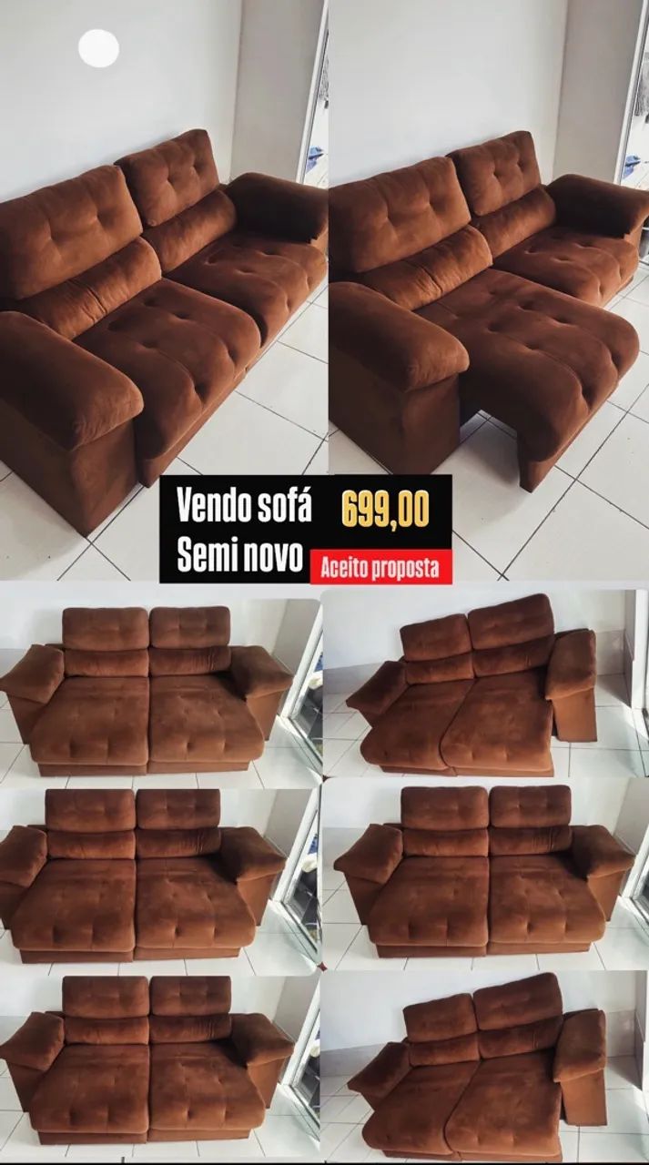 Lindo sofá seminovo .