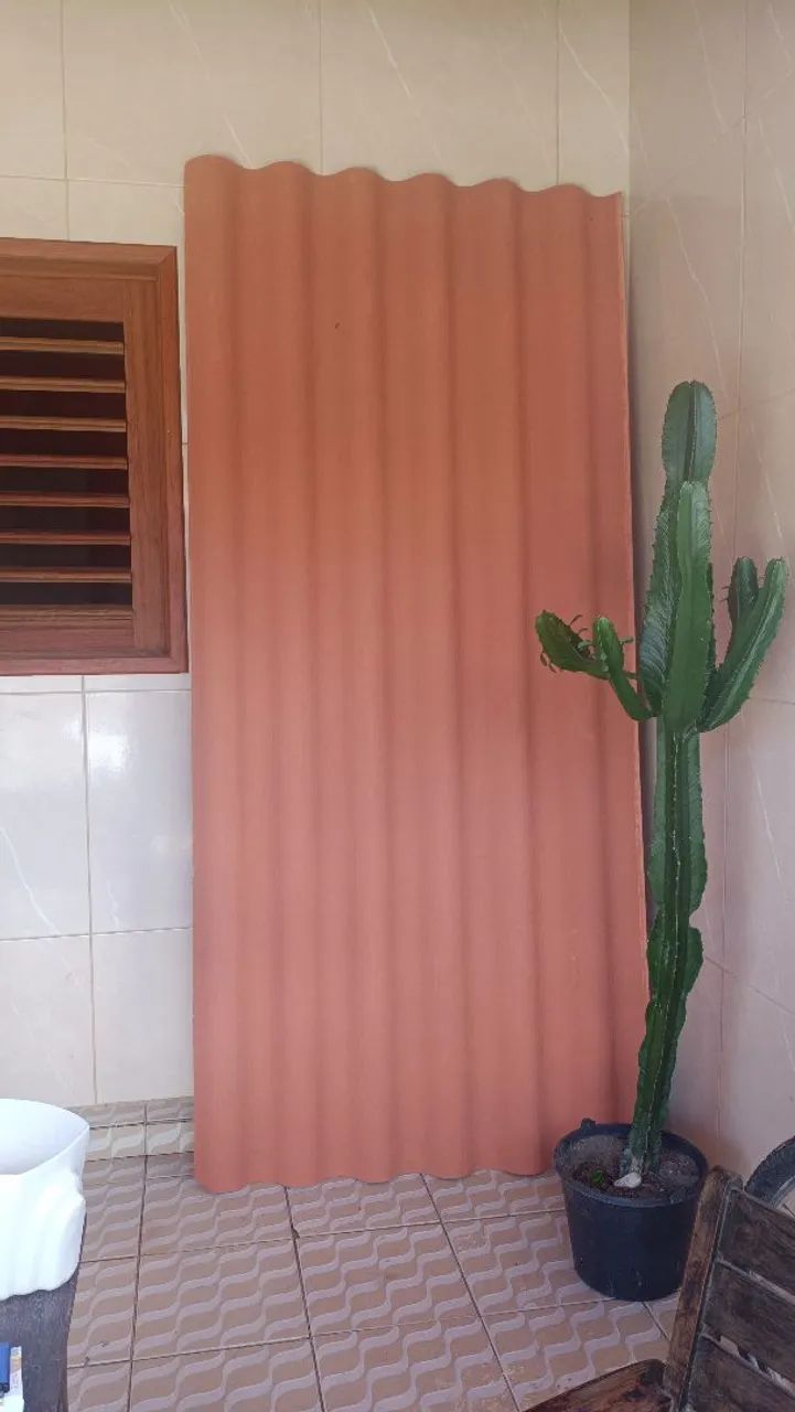 Telha de brasilite nova pintada 