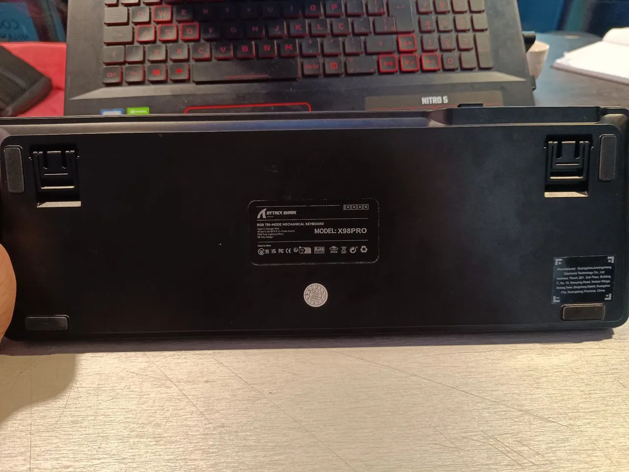 Teclado 100% Attack Shark X98Pro - Foto 4