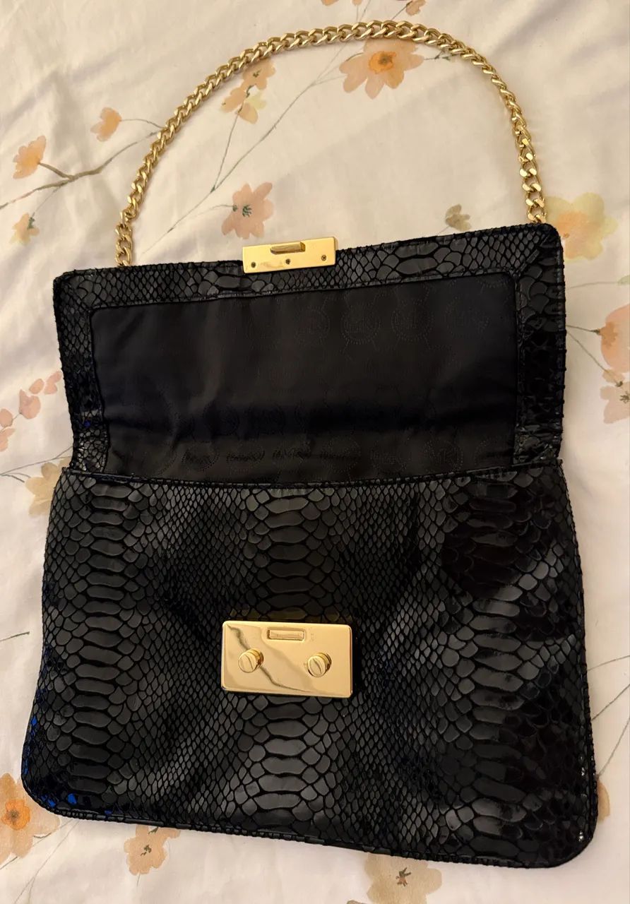 Bolsa (clutch) Michael Kors - Croco Preta - Nova - Foto 3