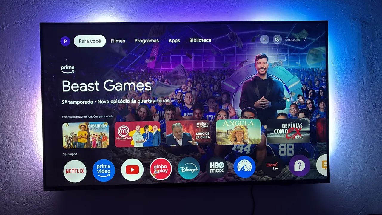 PHILIPS, Smart TV Ambilight 50" 4K, 50PUG8100/78 NOVA - 10 dias de uso - Foto 2