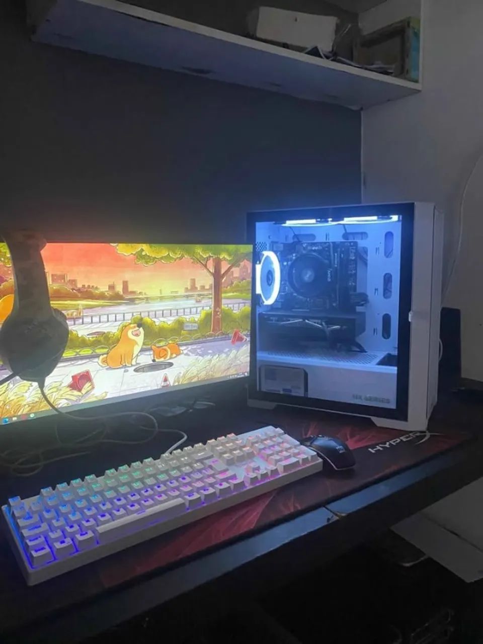 PC gamer Ryzen 5500 + Rx580 + monitor 22 completo - Foto 4