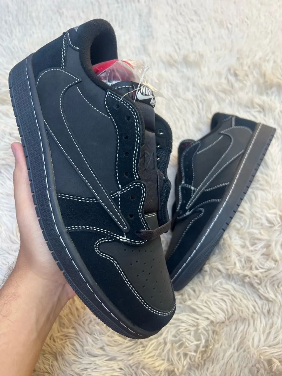 Air Jordan 1 Low Travis Scott Black Phantom 43br
