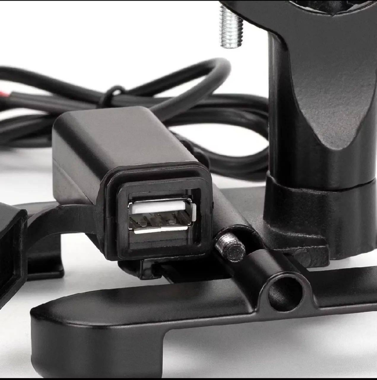SUPORTE DE CELULAR PARA MOTO COM USB - PRATICIDADE E SEGURANÇA! - Foto 4