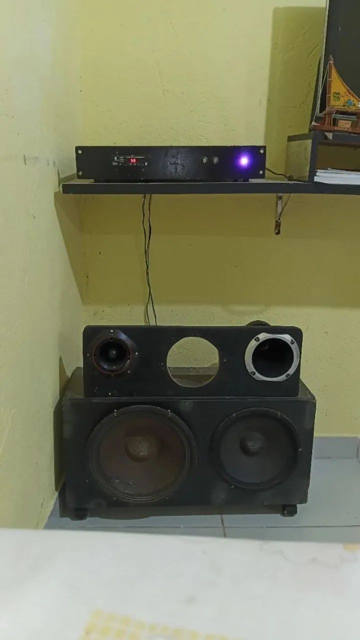 Caixa de som completo com amplificador  - Foto 2