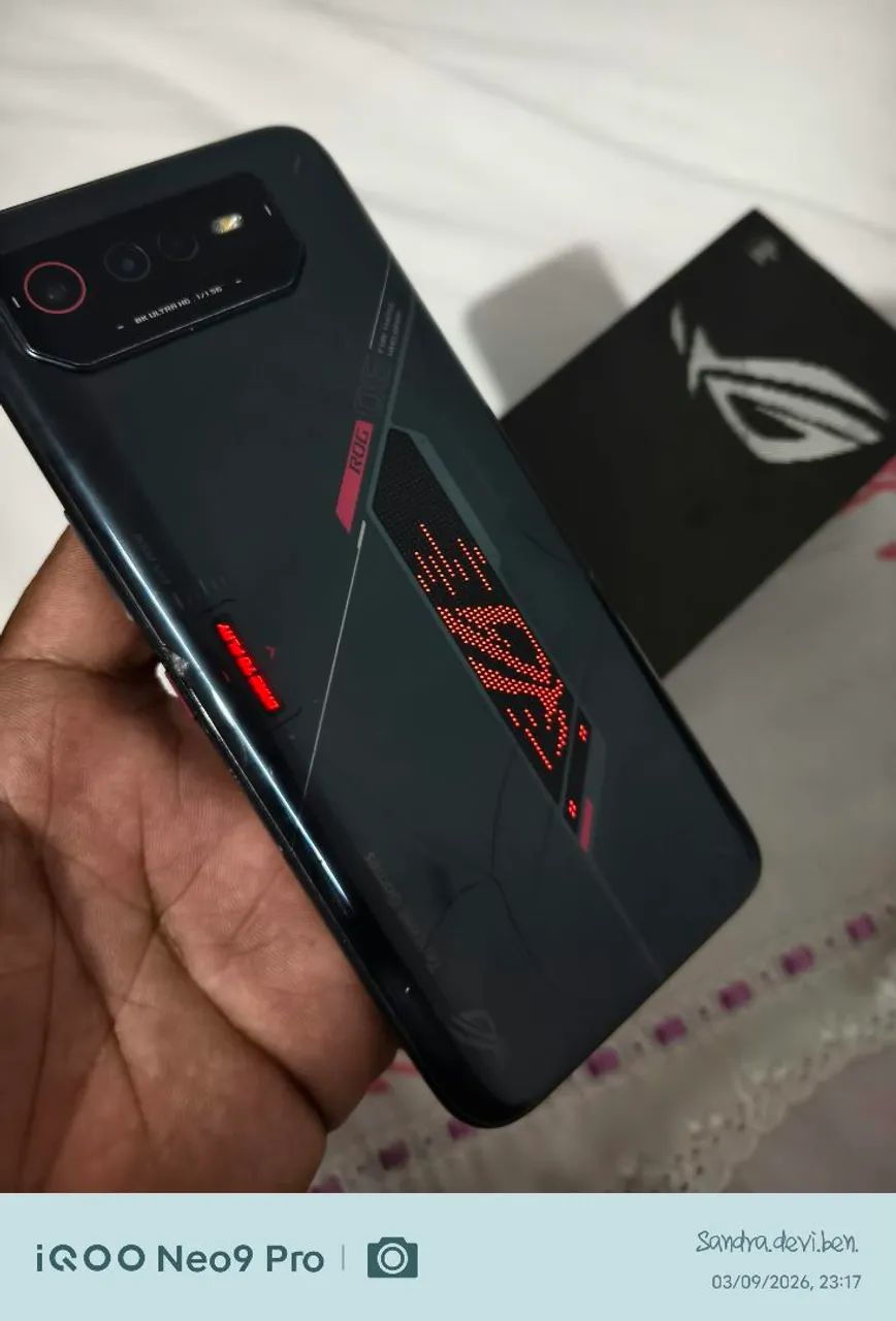Asus rog 6 256/12 completo. Leia o anúncio.